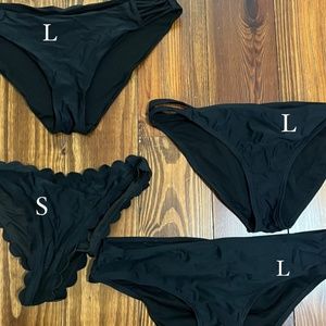 Black swimsuit bottoms